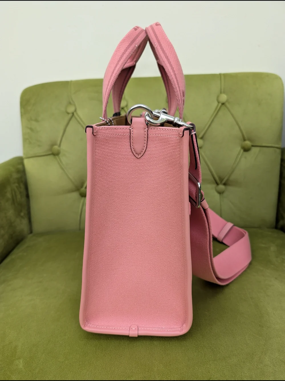 Coach Smith Blush Pink Canvas Tote